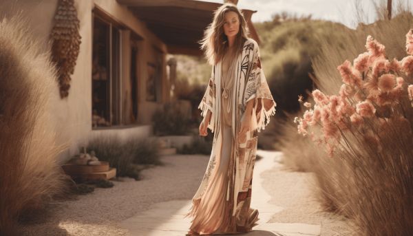 Adoptez le style bohème avec un kimono à franges